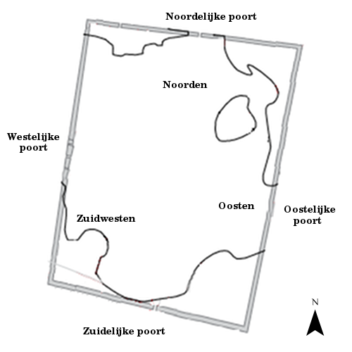 Kaart van de tempeldistrict